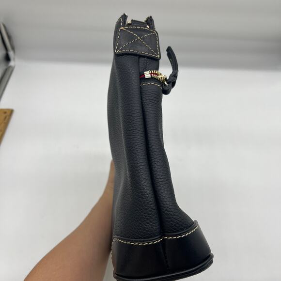 Dooney & Bourke Pebble Leather Crossbody Purse Black Color - Picture 11 of 15